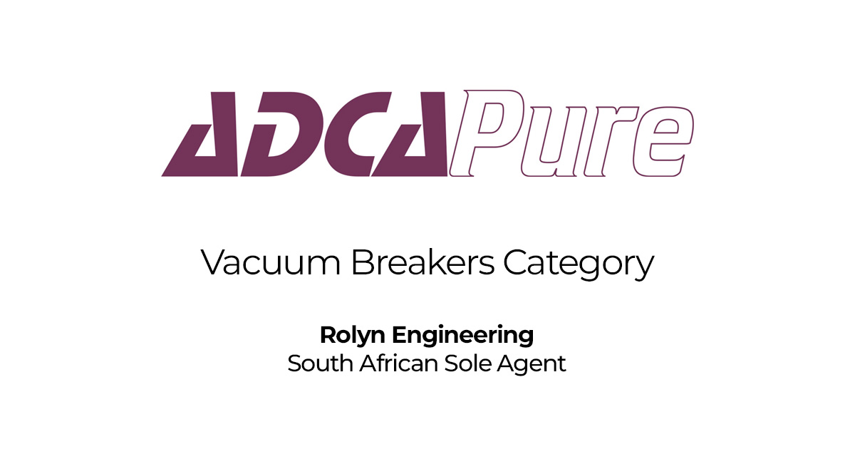 ADCA Pure Vacuum Breakers Product Category | Rolyn Engineering